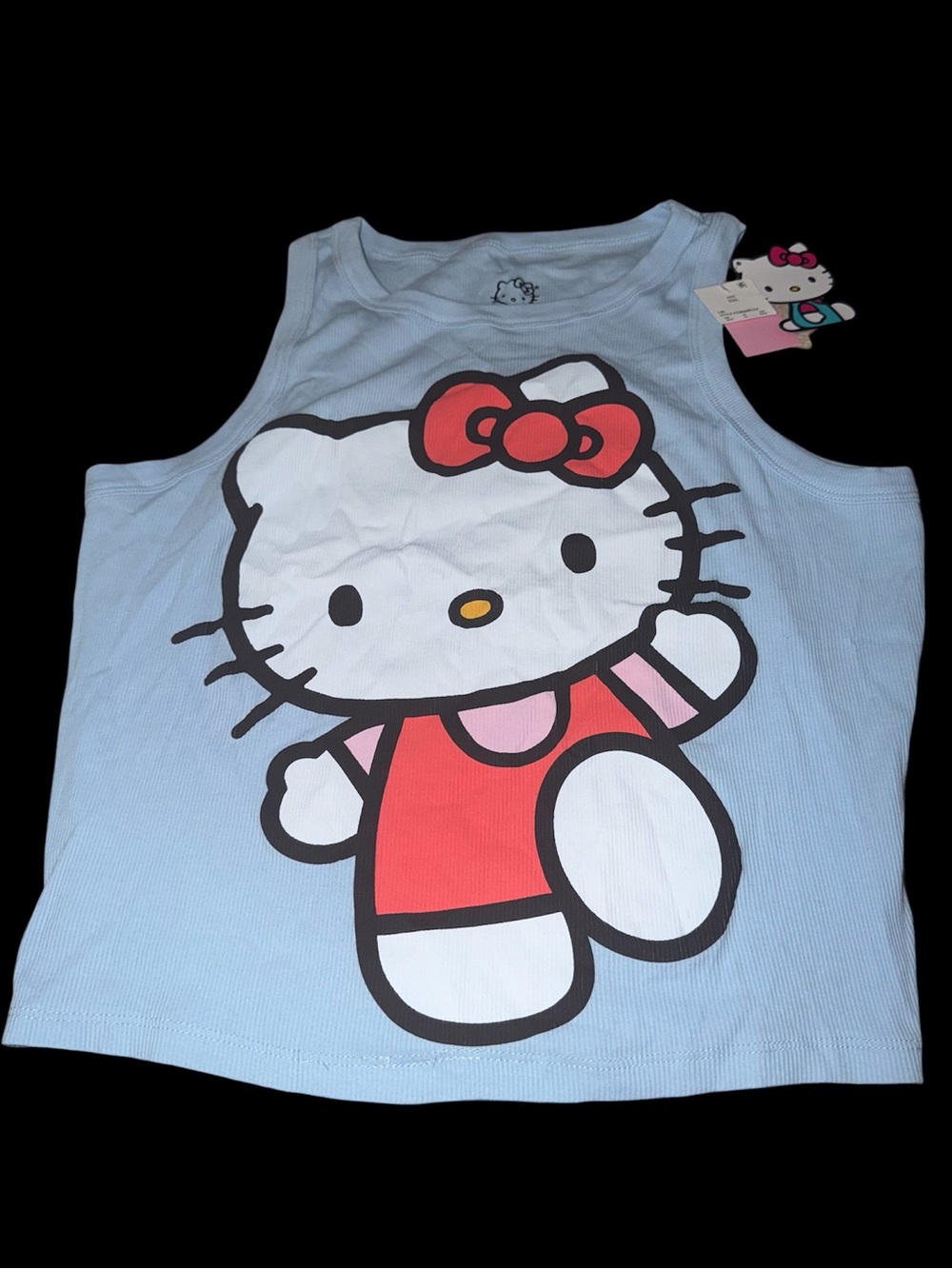 *new* Light Blue Ribbed Hello Kitty Tank Top